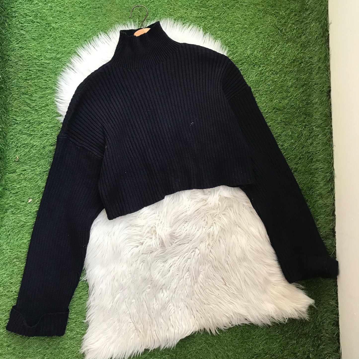 Zara mock neck sweater