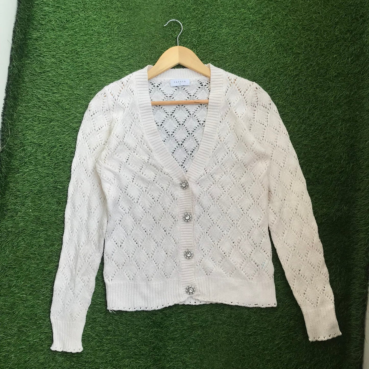 Papaya Net sweater
