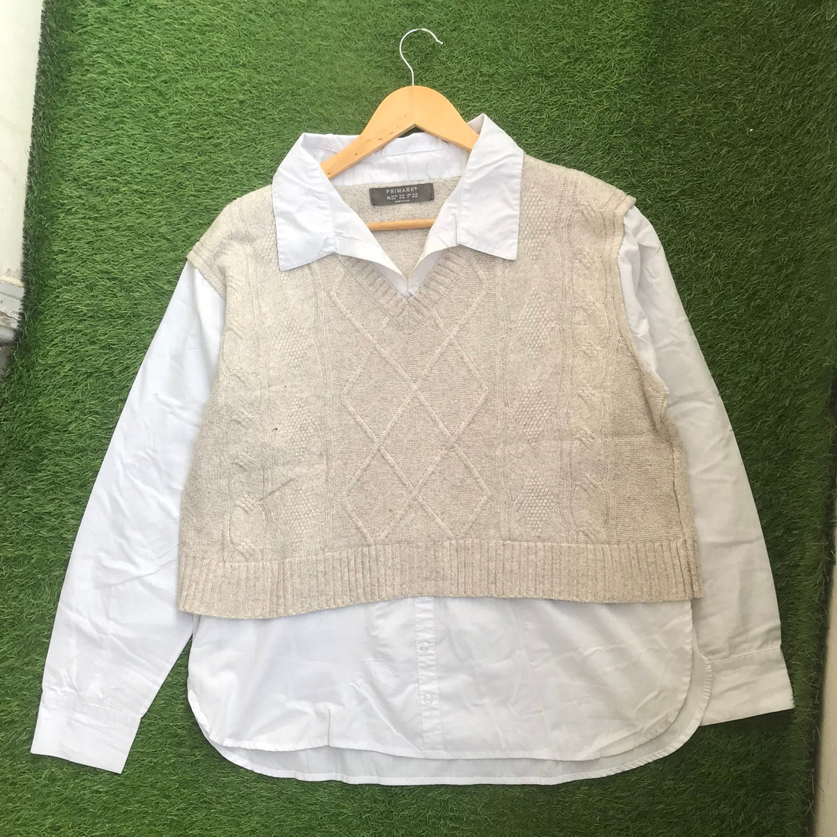 Primark shirt stitch sweater