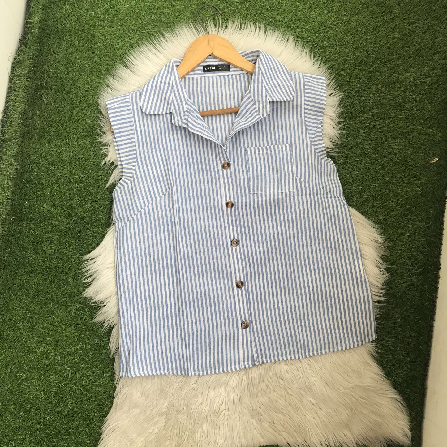 Shein button down