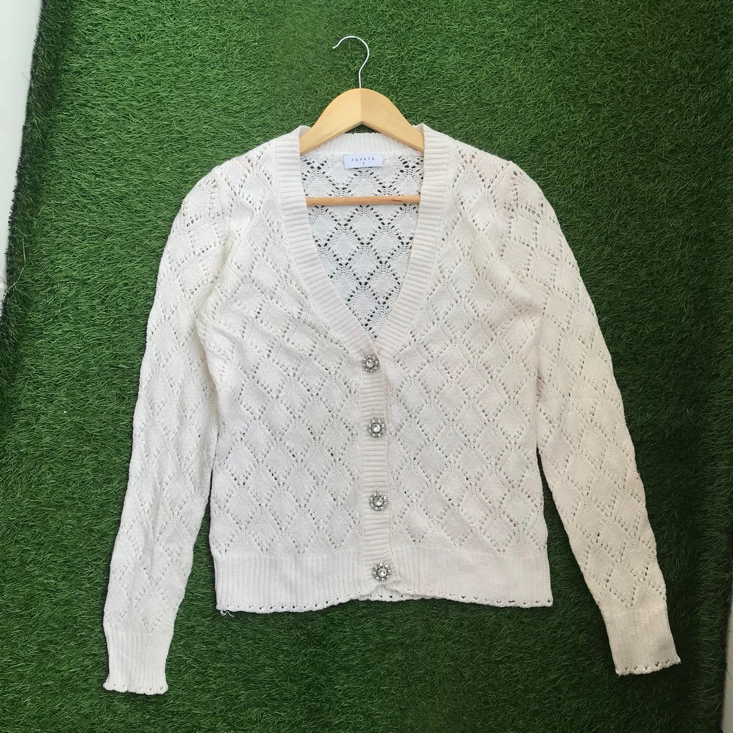 Papaya Net sweater