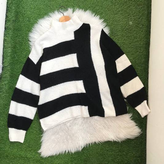 F&f mock neck sweater