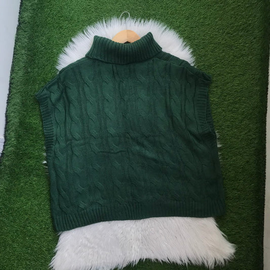 Turtle neck vest sweater✨