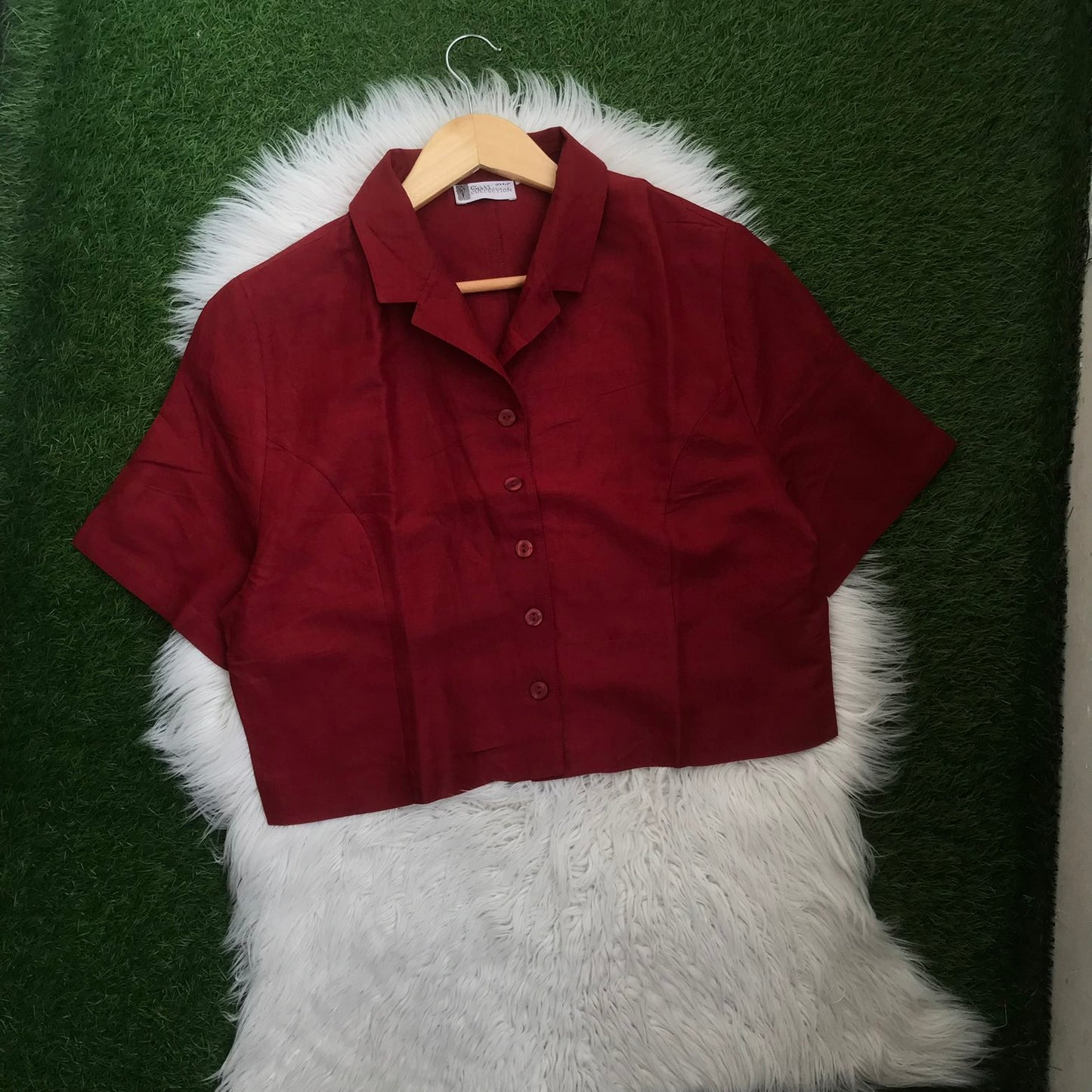 Crop button down