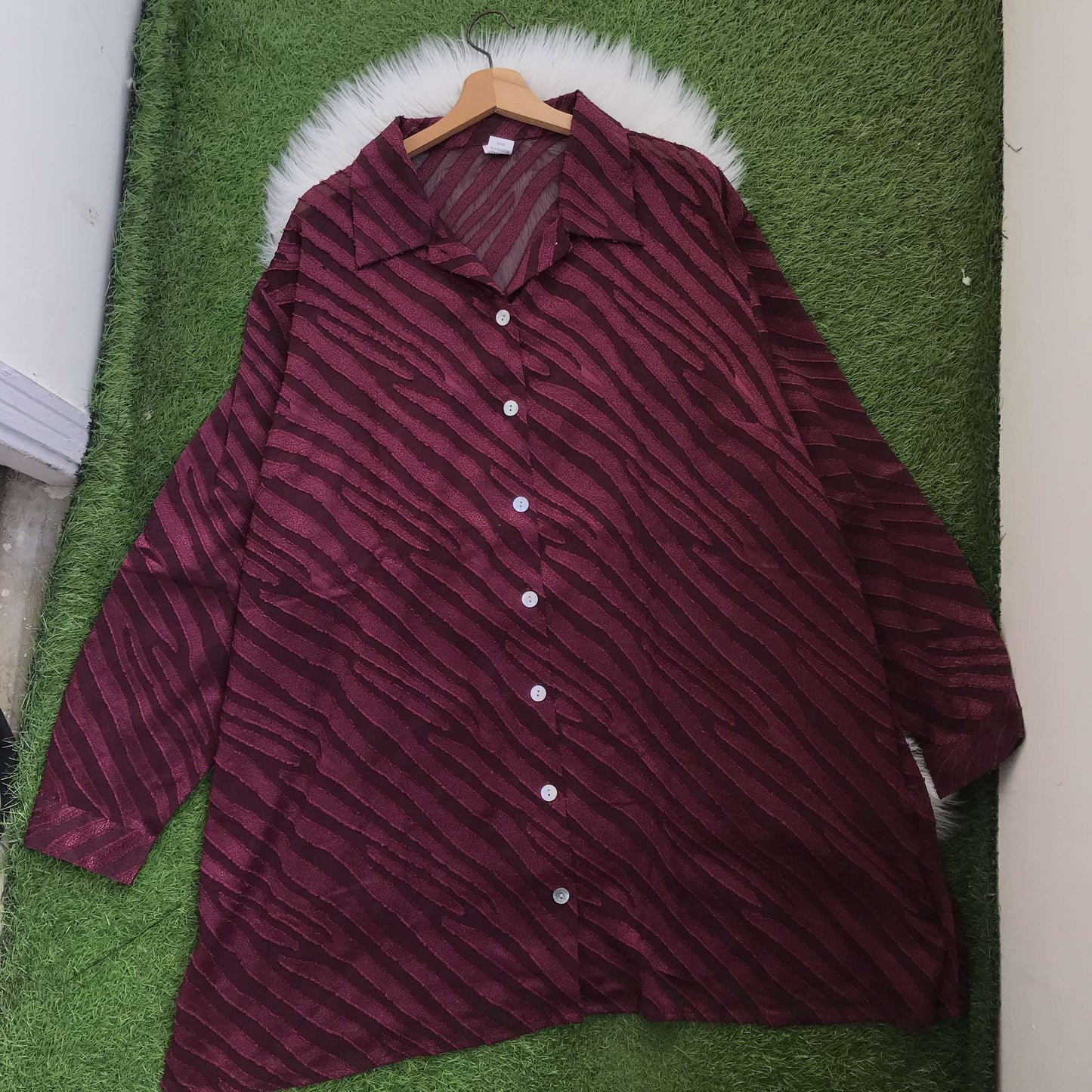 Oversized button down