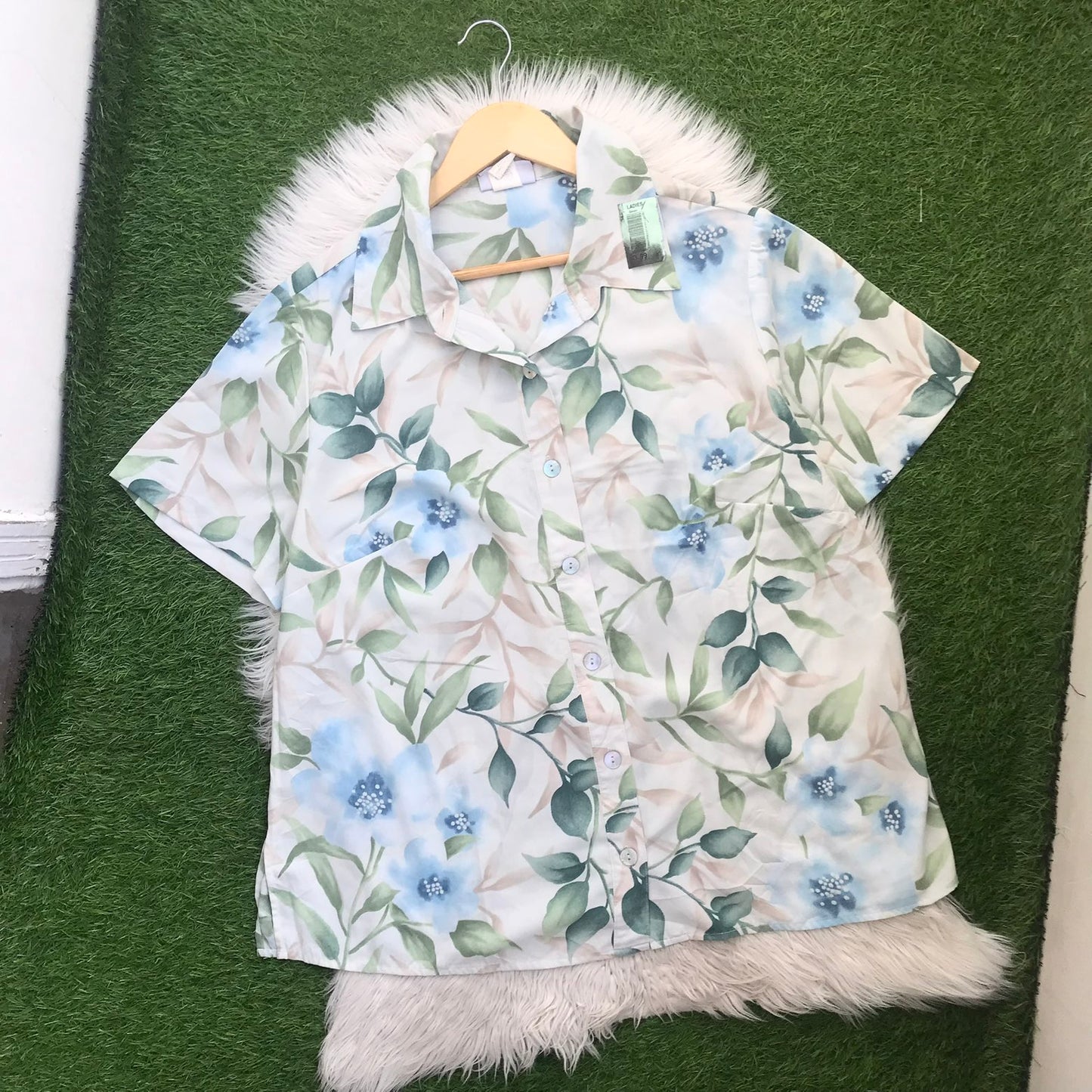 Floral button down