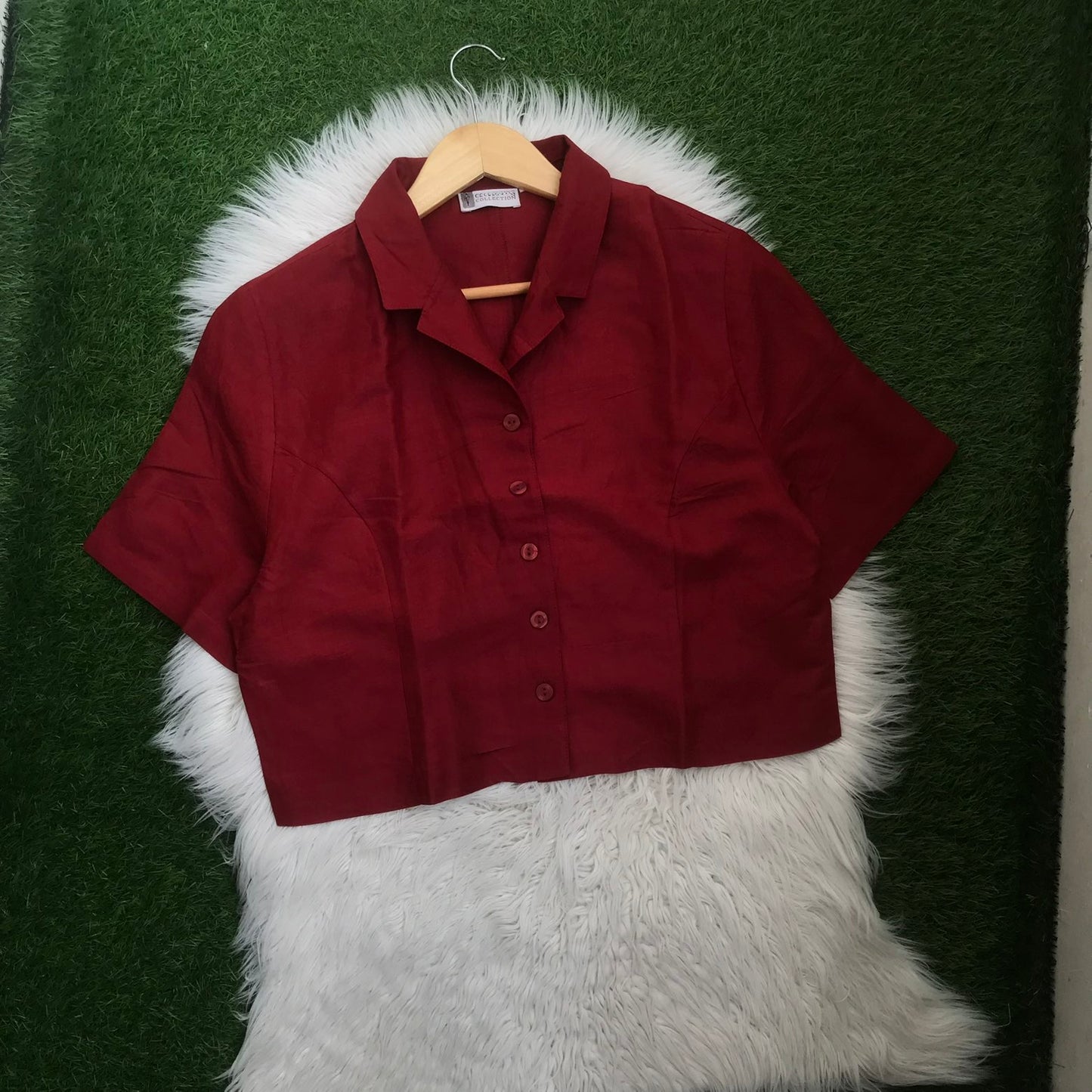 Crop button down
