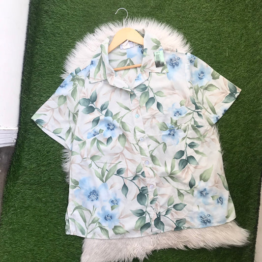 Floral button down