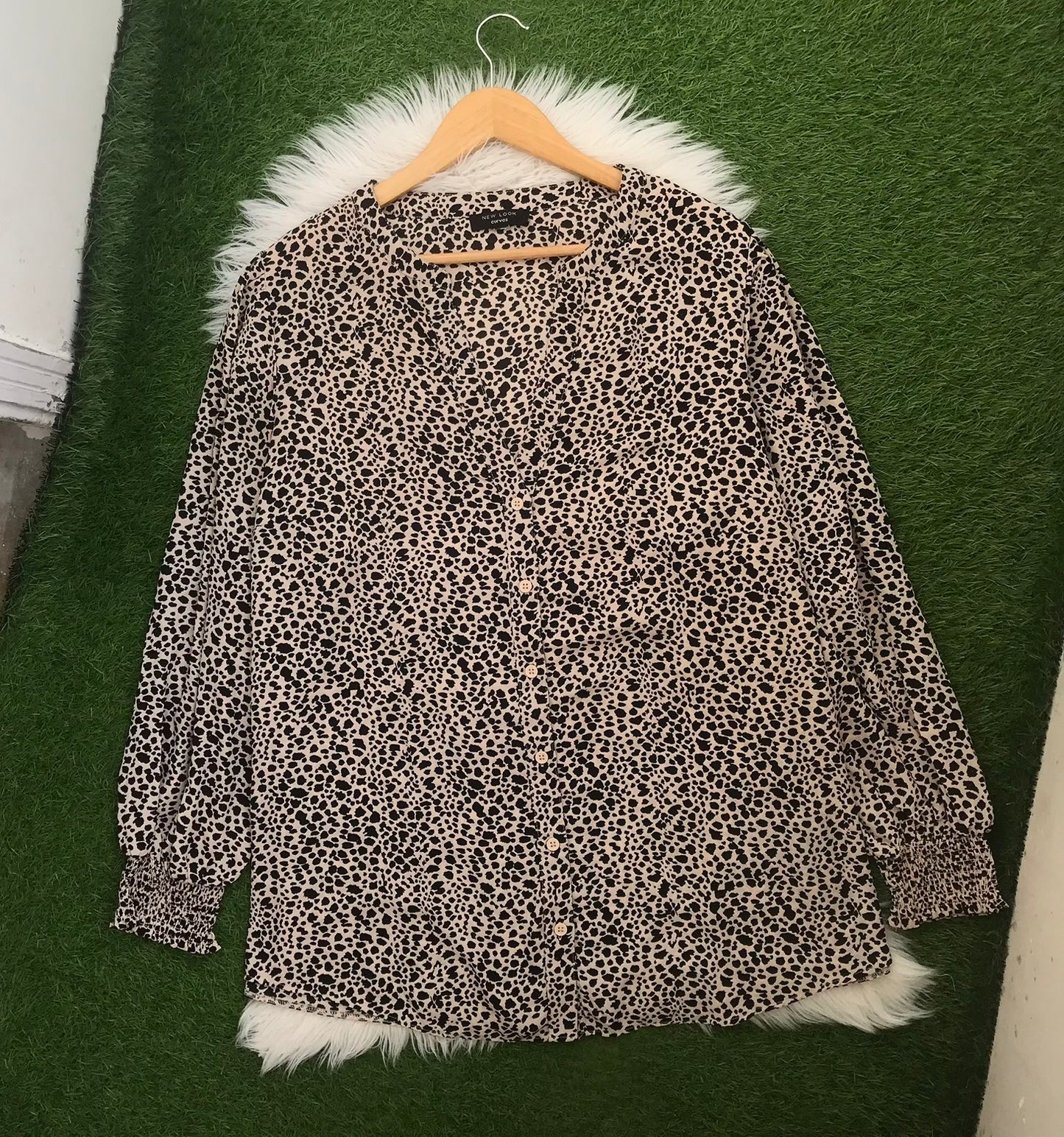 Printed button down